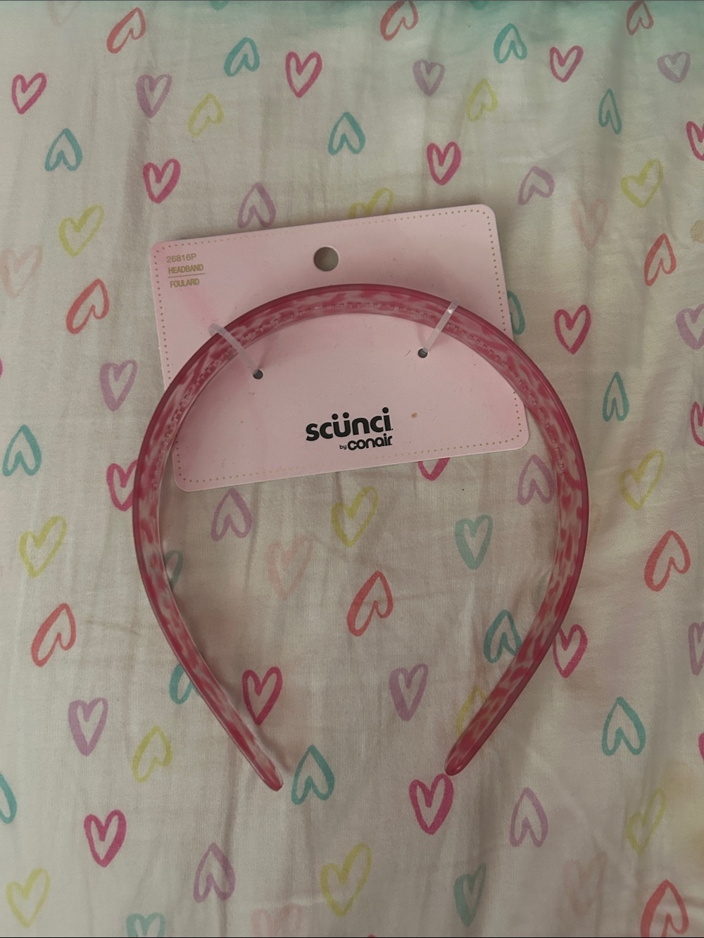 Scunci by Conair Pink Patterned Kids Headband